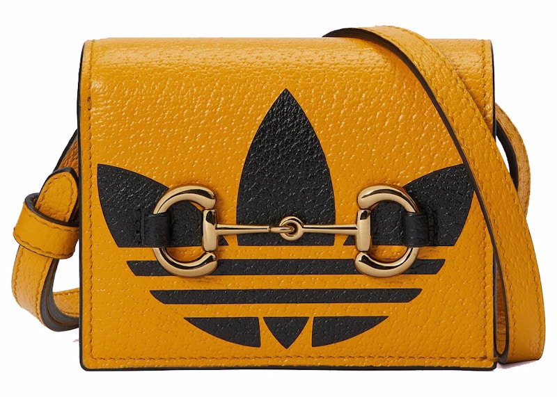Gucci x adidas Card Case With Horsebit Yellow/Black
