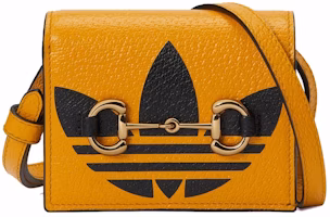 Gucci x adidas Card Case With Horsebit Yellow/Black Gucci x adidas Card Case With Horsebit Yellow/Black
