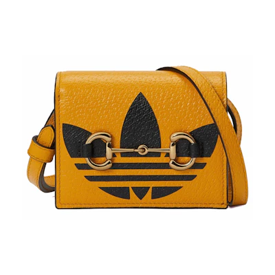 Gucci x adidas Card Case With Horsebit Yellow/Black