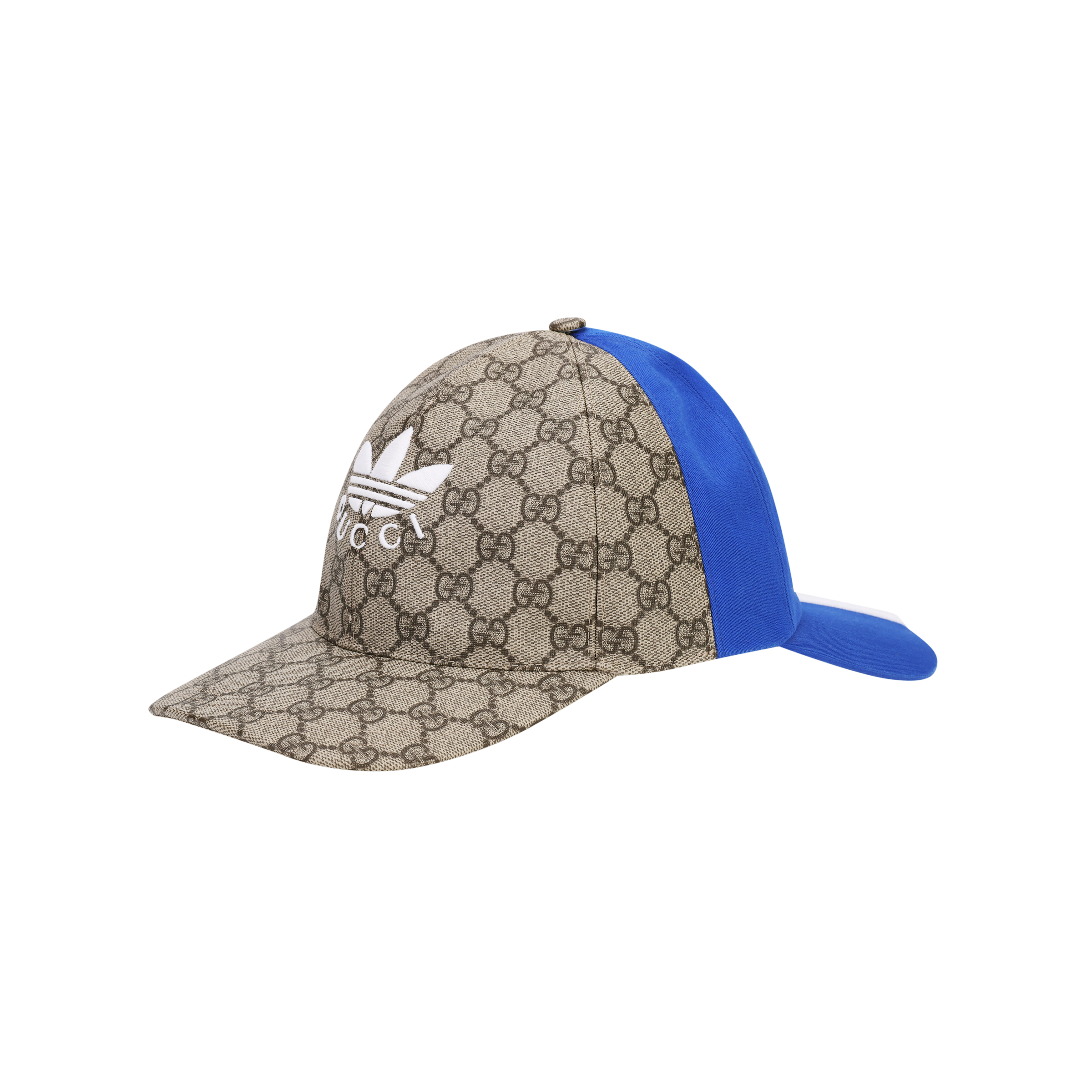 GUCCI x Adidas Collaboration Blue Cotton Comfortable Baseball Cap for Men. 719406-4HAST-9768