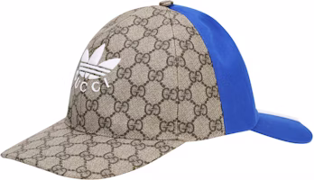 GUCCI x Adidas Collaboration Blue Cotton Comfortable Baseball Cap for Men. 719406-4HAST-9768 GUCCI x Adidas Collaboration Blue Cotton Comfortable Baseball Cap for Men. 719406-4HAST-9768