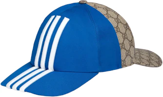Lookbook GUCCI x Adidas聯名藍色棉質男士舒適棒球帽。 719406-4HAST-9768
