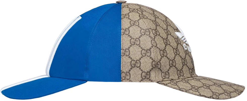 GUCCI x Adidas聯名藍色棉質男士舒適棒球帽。 719406-4HAST-9768 Shop GUCCI x Adidas聯名藍色棉質男士舒適棒球帽。 719406-4HAST-9768