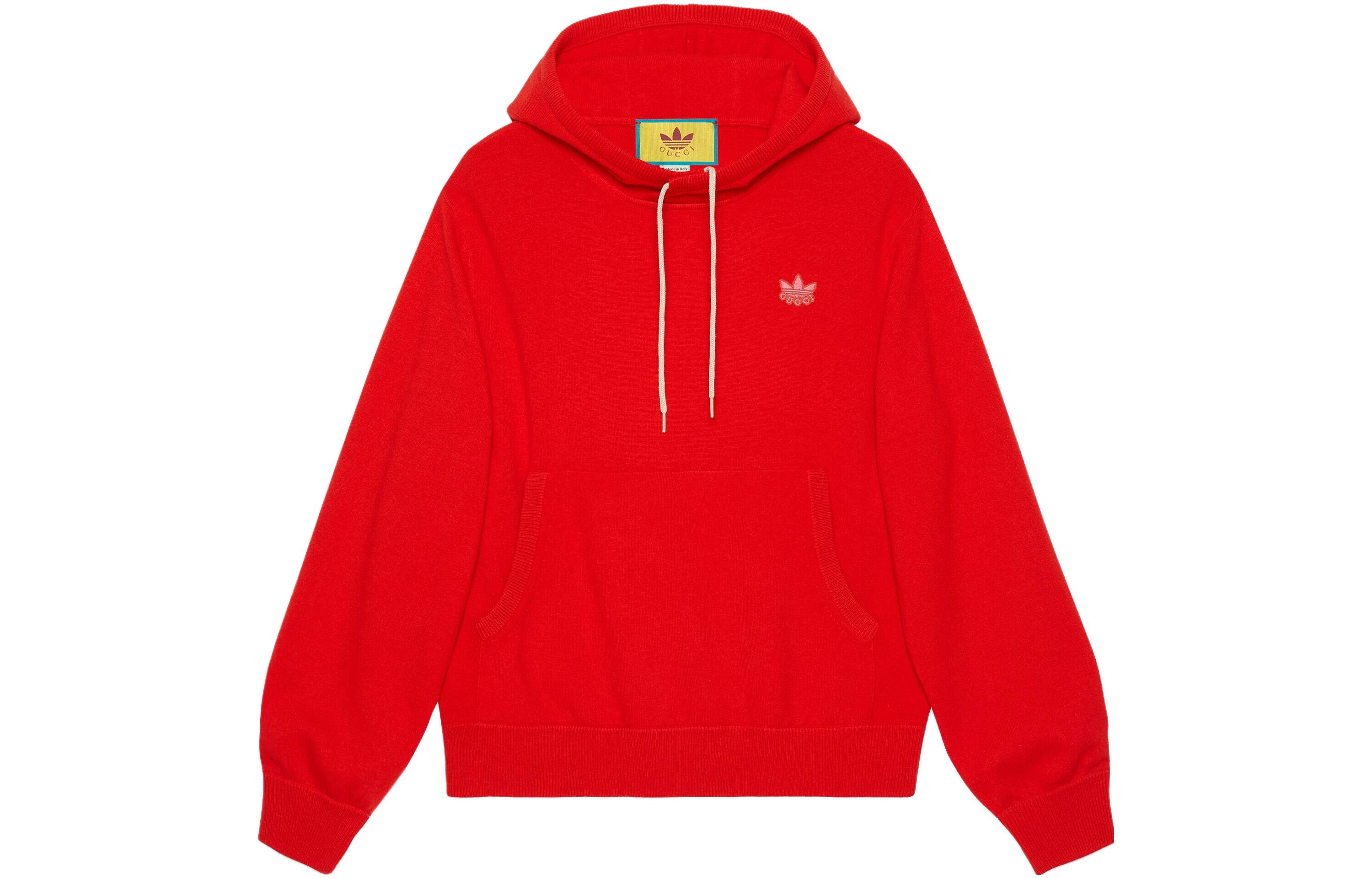 Gucci x adidas Collaboration Solid Logo Embroidered Hoodie Men 700446-XKCH8-6429