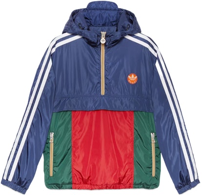 Gucci x adidas FW22 Sudadera con Capucha Azul a Rayas y Logo Patch 722520-ZALCQ-4348 Buy Gucci x adidas FW22 Sudadera con Capucha Azul a Rayas y Logo Patch 722520-ZALCQ-4348