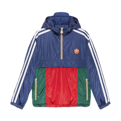 Gucci adidas FW22 Blue Logo Patch Striped Hoodie 722520-ZALCQ-4348