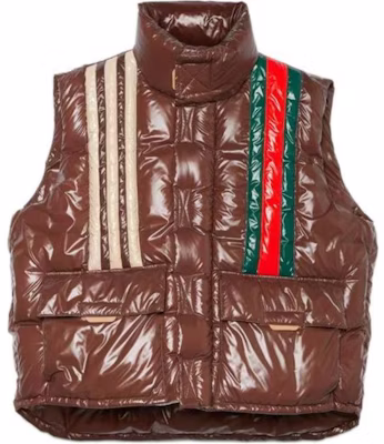 Gucci x adidas 2022秋冬棕色菱格羽绒马甲 713715-ZAHET-2273 Buy Gucci x adidas 2022秋冬棕色菱格羽绒马甲 713715-ZAHET-2273