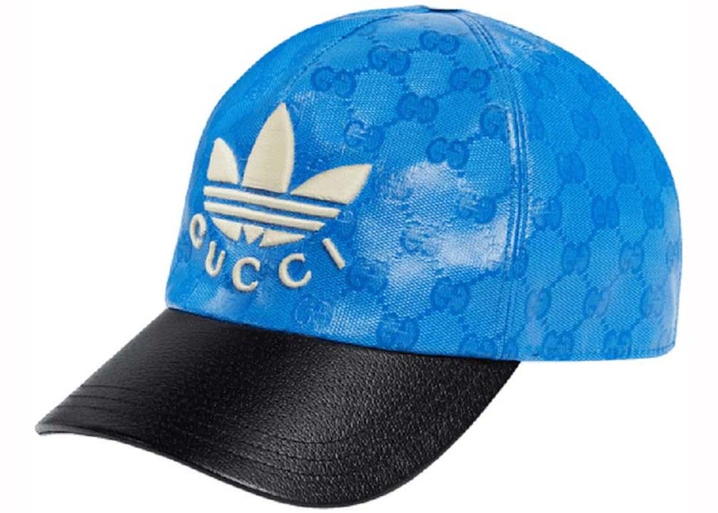 Buy Topi Gucci x adidas GG Logo Seluruhnya Biru/Hitam
