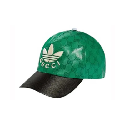 Gucci x adidas GG Allover Logo Cap Green/Black
