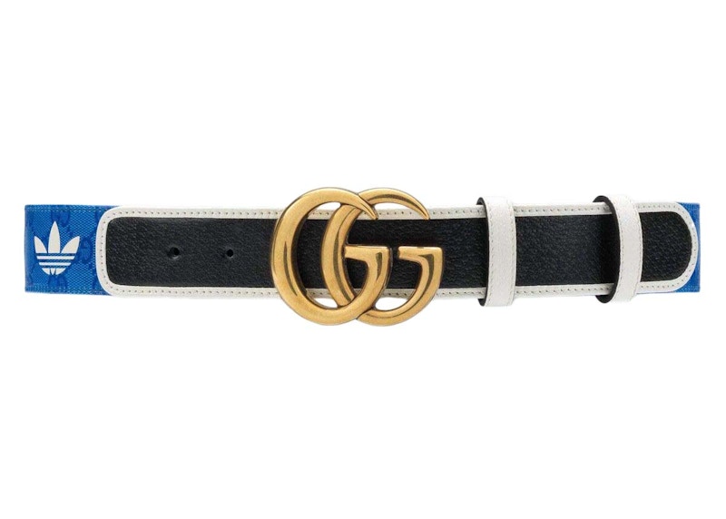 Gucci x adidas GG Canvas Belt Blue/Black/White