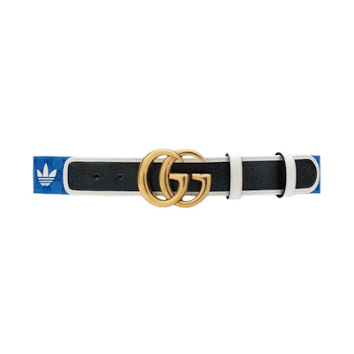 Gucci x adidas GG Canvas Belt Blue/Black/White