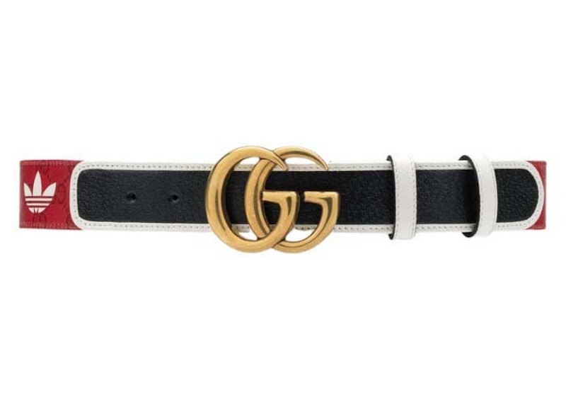 Gucci x adidas GG Canvas Belt Red/White/Black