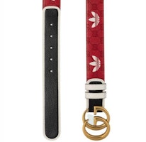 Tali Pinggang Gucci x adidas GG Kanvas Merah/Putih/Hitam. Order Tali Pinggang Gucci x adidas GG Kanvas Merah/Putih/Hitam.