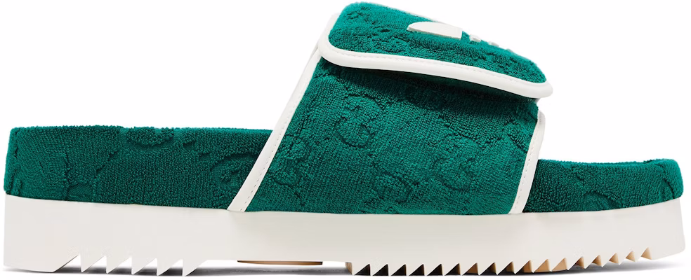 Gucci x adidas GG Platform Sandal 'Green Cotton Sponge' 702412-UU010-3171 Buy Gucci x adidas GG Platform Sandal 'Green Cotton Sponge' 702412-UU010-3171