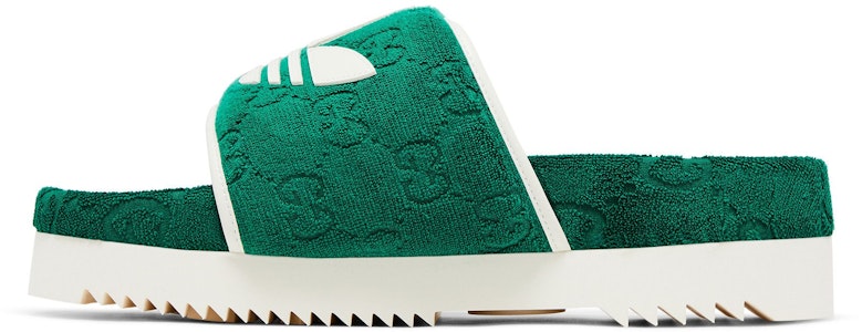 구찌 x 아디다스 GG 플랫폼 샌들 '그린 코튼 스폰지' 702412-UU010-3171 Lookbook 구찌 x 아디다스 GG 플랫폼 샌들 '그린 코튼 스폰지' 702412-UU010-3171