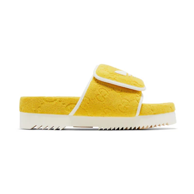 Gucci adidas GG Platform Sandal 'Yellow Cotton Sponge'