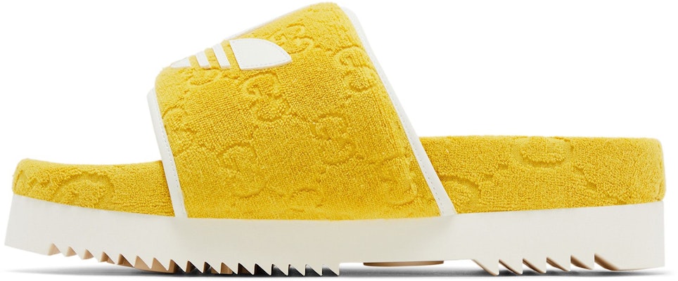 Sandalias Plataforma Gucci x adidas GG 'Algodón Esponja Amarillo' 702412-UU010-7171 Lookbook Sandalias Plataforma Gucci x adidas GG 'Algodón Esponja Amarillo' 702412-UU010-7171