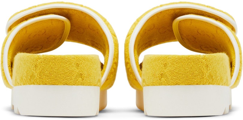 Gucci x adidas GG Platform Sandal 'Yellow Cotton Sponge' 702412-UU010-7171 Details for Gucci x adidas GG Platform Sandal 'Yellow Cotton Sponge' 702412-UU010-7171