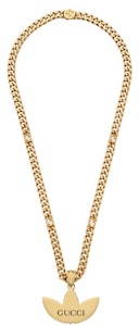 Gucci x adidas 金色Gourmette Trefoil吊墜項鍊 Buy Gucci x adidas 金色Gourmette Trefoil吊墜項鍊