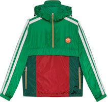 Gucci x adidas Green Logo Patch Striped Hoodie 722520-ZALCQ-3063 Gucci x adidas Green Logo Patch Striped Hoodie 722520-ZALCQ-3063