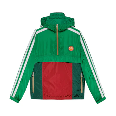 Gucci adidas Green Logo Patch Striped Hoodie 722520-ZALCQ-3063