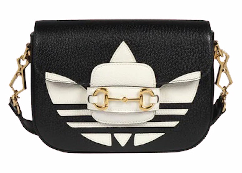 Gucci x adidas Horsebit 1955 Shoulder Bag Black/White