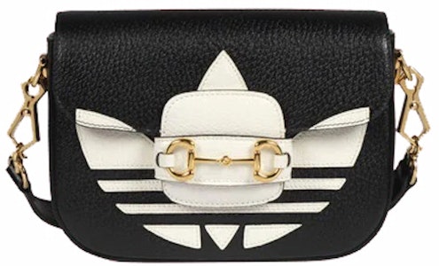 古驰 x 阿迪达斯 Horsebit 1955 黑白斜挎包 Buy 古驰 x 阿迪达斯 Horsebit 1955 黑白斜挎包
