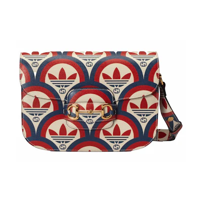 Gucci x adidas Horsebit 1955 Shoulder Bag Blue/Red