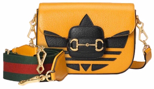 Gucci x adidas Horsebit 1955 Tas Selempang Kuning/Hitam Buy Gucci x adidas Horsebit 1955 Tas Selempang Kuning/Hitam
