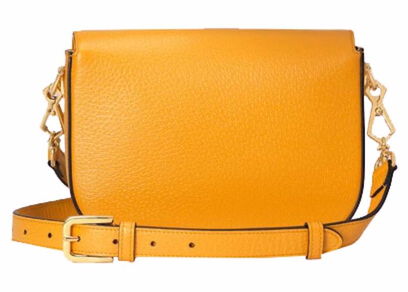 Order Gucci x 阿迪达斯 Horsebit 1955 黄黑色单肩包