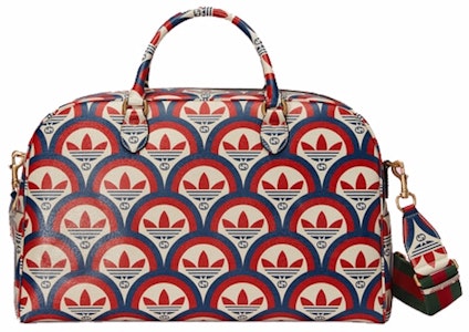 古驰x阿迪达斯 大号旅行袋 蓝色/红色 Buy 古驰x阿迪达斯 大号旅行袋 蓝色/红色