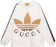 Gucci x adidas Logo Print Hoodie Off-White 722967-XJE1L-9257 Gucci x adidas Logo Print Hoodie Off-White 722967-XJE1L-9257