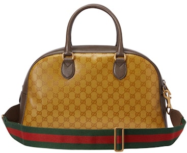 Gucci x 阿迪达斯 中号旅行袋 米色/棕色 Order Gucci x 阿迪达斯 中号旅行袋 米色/棕色