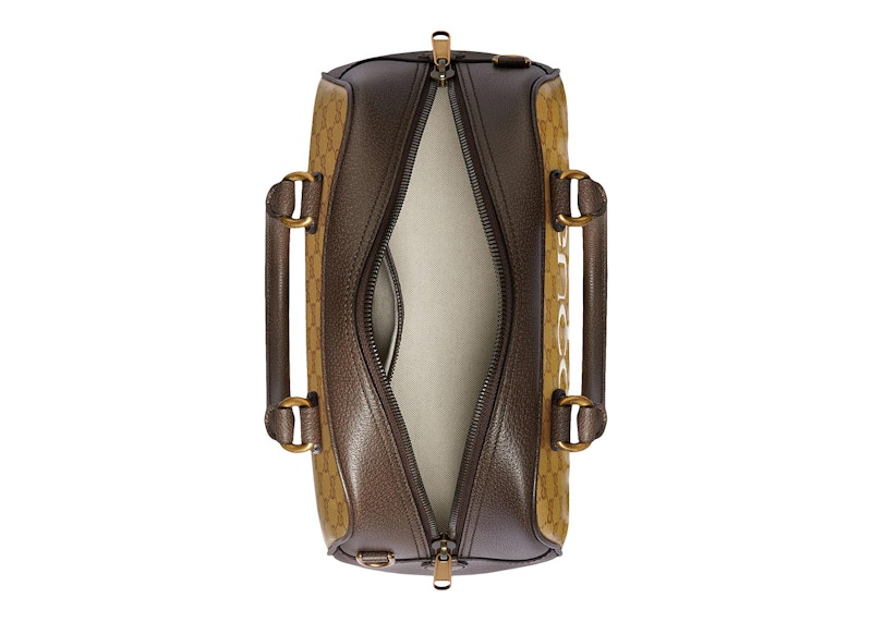 Lookbook Gucci x 阿迪达斯小型桶包 米色/棕色