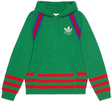 Gucci x adidas 綠色條紋印花連帽運動衫 723079-XKCUT-3229 Buy Gucci x adidas 綠色條紋印花連帽運動衫 723079-XKCUT-3229