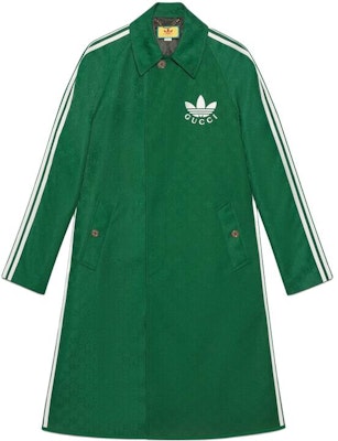 Gucci x adidas Originals Trench Coat Lengan Panjang Hijau Berjalur 721112-ZAKUN-3229 Buy Gucci x adidas Originals Trench Coat Lengan Panjang Hijau Berjalur 721112-ZAKUN-3229