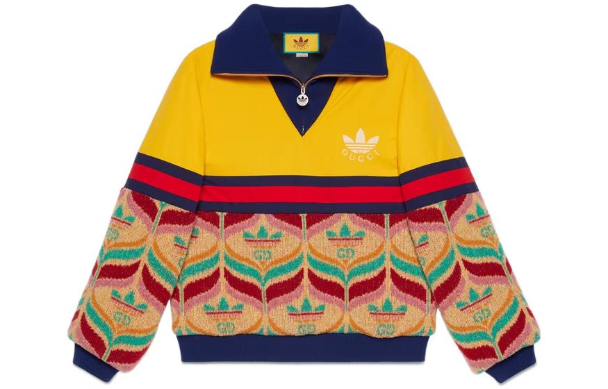 Gucci adidas Originals Patchwork Half-Zip Jacket Men Multicolor 723088-XKCUR-2436