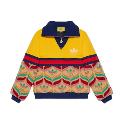 Gucci adidas Originals Patchwork Half-Zip Jacket Men Multicolor 723088-XKCUR-2436