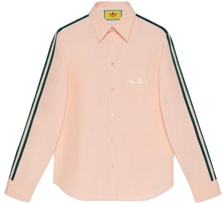 Gucci x adidas Originals Kemeja Polo Lengan Panjang Pria Garis Pink. 726087-ZAJPM-5307 Buy Gucci x adidas Originals Kemeja Polo Lengan Panjang Pria Garis Pink. 726087-ZAJPM-5307
