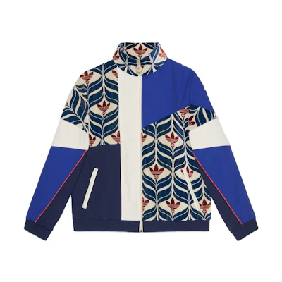 Gucci adidas Originals SS22 Logo Print Zip Jacket Multi-Color 725493-ZALJY-9241