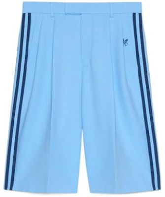 GUCCI x adidas Originals SS23 蓝色条纹宽松短裤 男士休闲穿搭 722512-ZALDA-4670 Order GUCCI x adidas Originals SS23 蓝色条纹宽松短裤 男士休闲穿搭 722512-ZALDA-4670