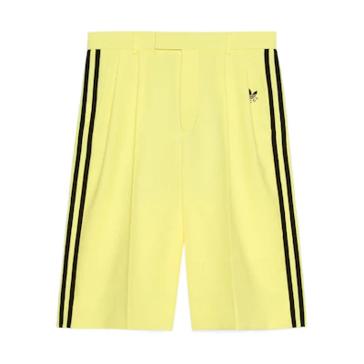 Gucci adidas Originals SS23 Yellow Casual Striped Shorts 722512-ZALDA-7387