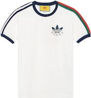 Gucci x Adidas Originals White Colorblock Trefoil Logo T-Shirt 691637-XJEKL-9280 Gucci x Adidas Originals White Colorblock Trefoil Logo T-Shirt 691637-XJEKL-9280