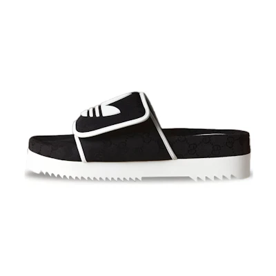 Gucci adidas Slide Sandal 'Black GG Monogram'
