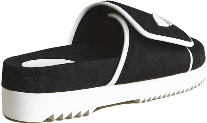 Gucci x adidas Slide Sandal 'Black GG Monogram' IE2275 Shop Gucci x adidas Slide Sandal 'Black GG Monogram' IE2275