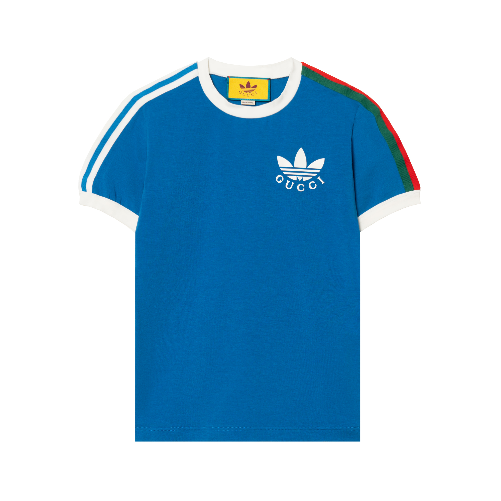 Gucci x Adidas SS22 Blue Logo Print Unisex T-Shirt 691637-XJEKL-4744