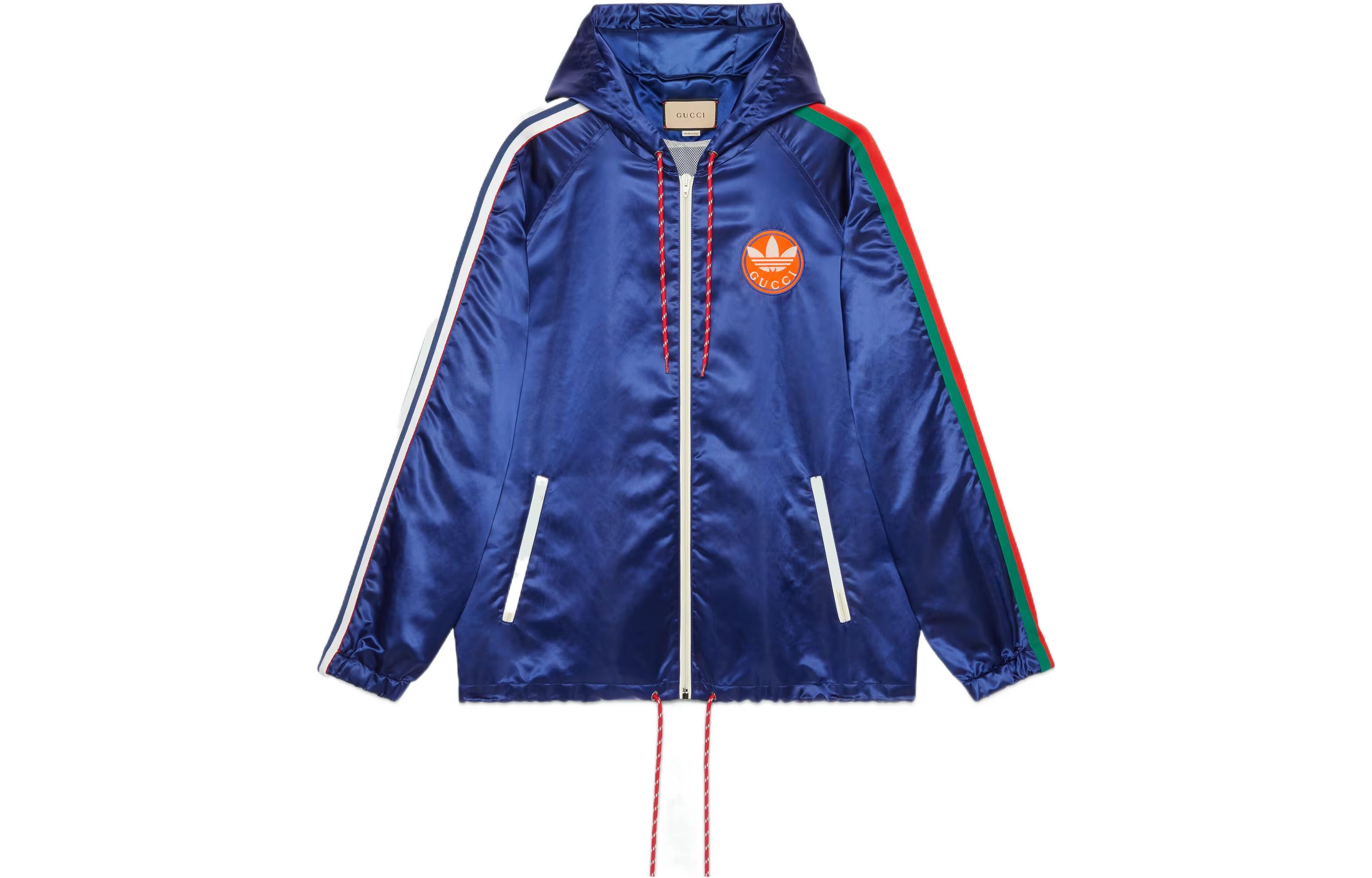 Gucci adidas SS23 Blue Zip-Up Hoodie Jacket Menswear 691428-ZAJPI-4687