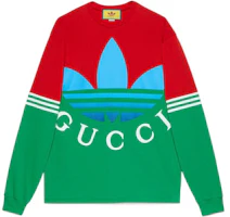 Gucci x adidas SS23 Green Long Sleeve Logo Print T-Shirt Mens 722947-XJE1I-6167 Gucci x adidas SS23 Green Long Sleeve Logo Print T-Shirt Mens 722947-XJE1I-6167