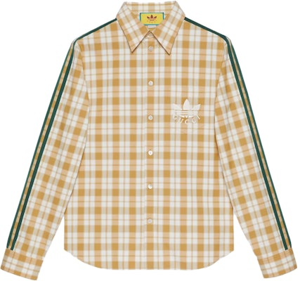 Camisa de Manga Larga Amarilla Gucci x adidas SS23 Monograma Check Hombre 726087-ZAJPU-9228 Buy Camisa de Manga Larga Amarilla Gucci x adidas SS23 Monograma Check Hombre 726087-ZAJPU-9228