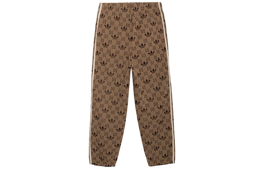 Gucci x adidas SS23 Monogram Elastic Jogger Pants Men’s Brown 722980-XJE1O-9742